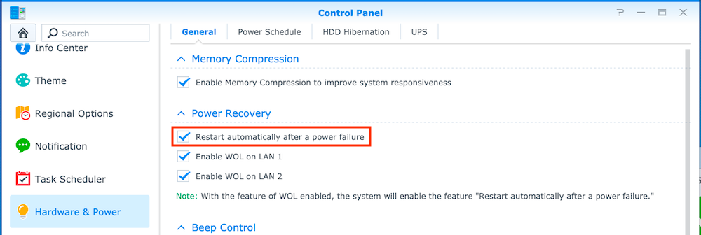 Configuring APC BX950U-GR UPS on Synology